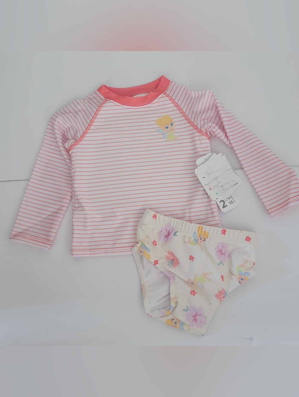 Disney Tinkerbell 2 piece Swimguard Top and Swim Diaper Cover